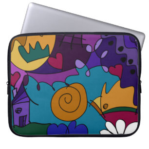 Funda para portátil divertida y única de arte Dood