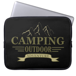 Funda Para Portátil Divertidas declaraciones de camping para los campi