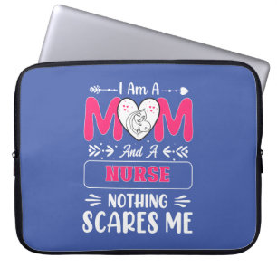 Funda Para Portátil Divertidas Enfermeras Mamá, Enfermeras Citas graci