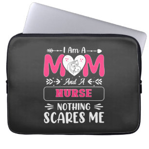 Funda Para Portátil Divertidas Enfermeras Mamá, Enfermeras Citas graci
