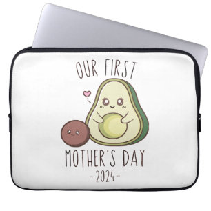 Funda Para Portátil Divertido nuestro primer día de la madre