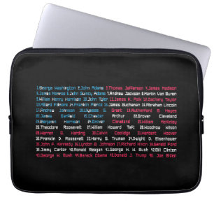 Funda Para Portátil Divertido presidente de Estados Unidos en la lista