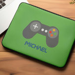 Funda Para Portátil Divertido Retro Video Game Controller Niños Person<br><div class="desc">Divertido Retro Video Game Controller Niños Diseño personalizado para jugadores.</div>