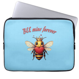 Funda Para Portátil Diviértete con un Valentín de Abeja Gracioso 