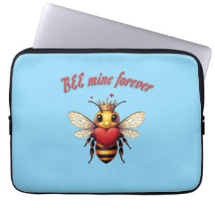 Funda Para Portátil Diviértete con un Valentín de Abeja Gracioso