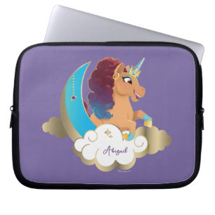 Funda Para Portátil Divino el Unicornio   Luna y Nubes
