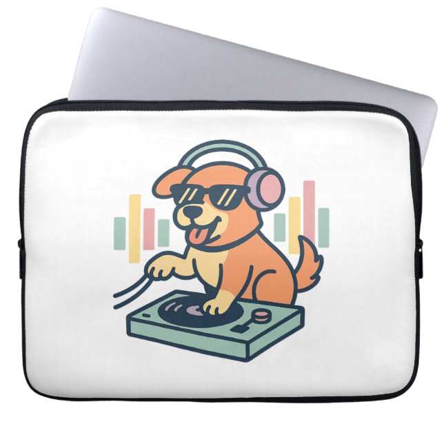 Funda Para Portátil DJ Dog (Frente)
