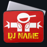 Funda Para Portátil DJ laptop sleeve with custom deejay name<br><div class="desc">DJ laptop sleeve with custom deejay name</div>