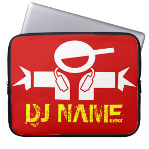 Funda Para Portátil DJ laptop sleeve with custom deejay name