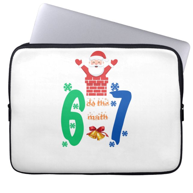 Funda Para Portátil Do The Math 67 Meme Christmas (Frente)