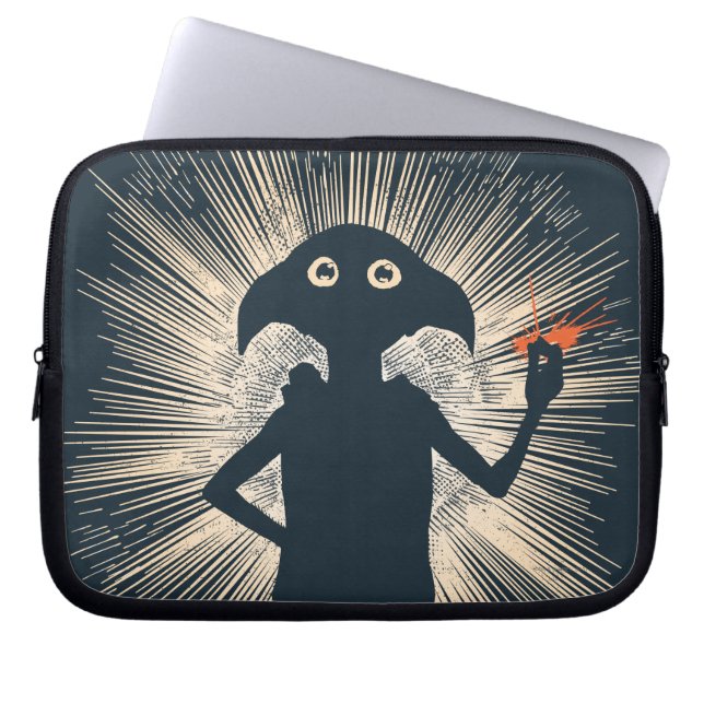 Funda Para Portátil Dobby Lanzando Magia (Frente)