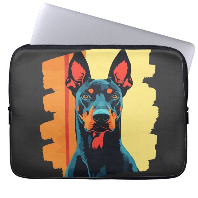 Funda Para Portátil Doberman (Frente)