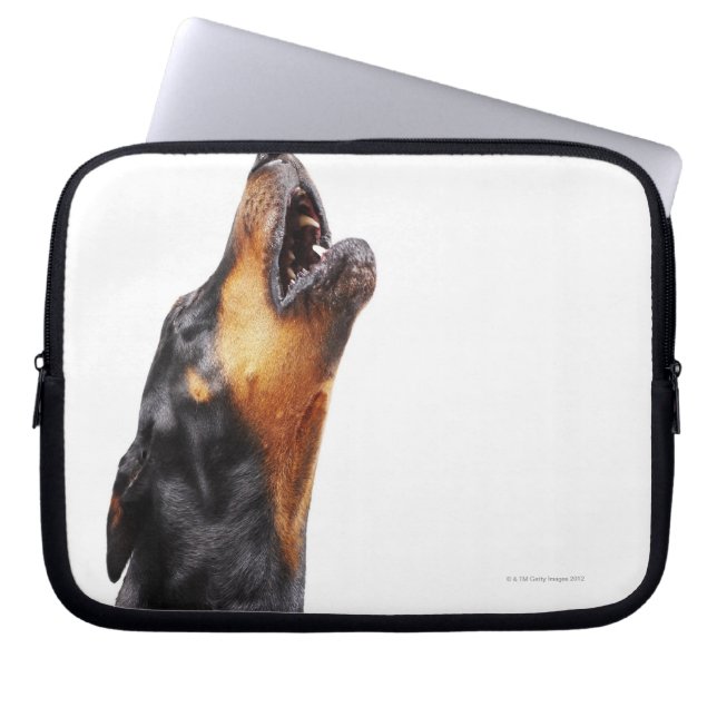 Funda Para Portátil Doberman howling (Frente)