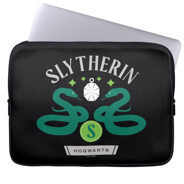 Funda Para Portátil Doble collar de serpiente de la casa SLYTHERIN™ (Frente)