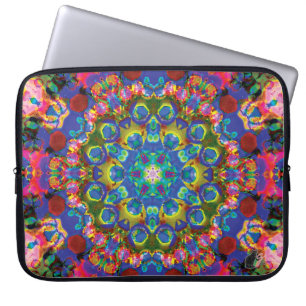 Funda para portátil Doily Kaleidoscope