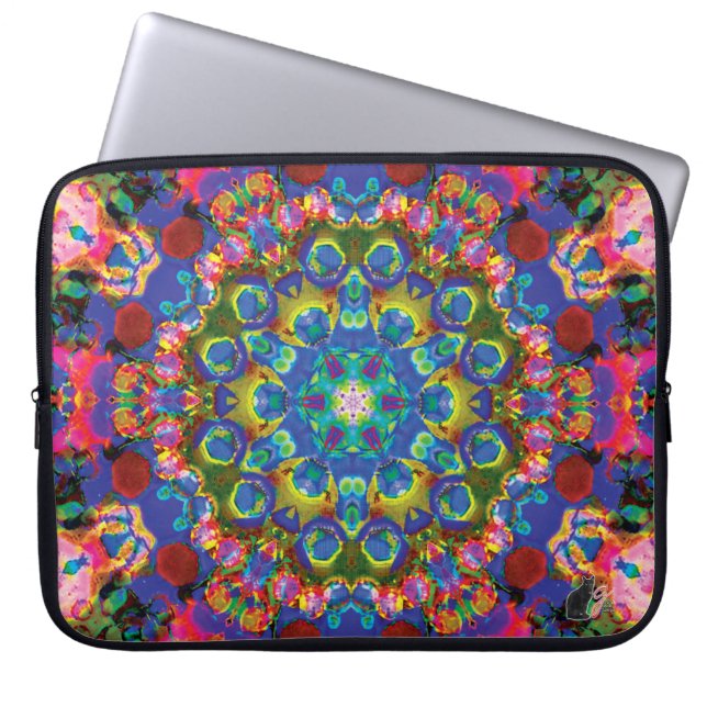 Funda para portátil Doily Kaleidoscope (Frente)