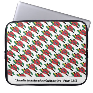 Funda Para Portátil DOMINICA Psalm 33:12 Blessed Nation Laptop