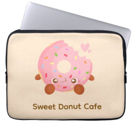 Funda Para Portátil Dona alegre con sprinkles