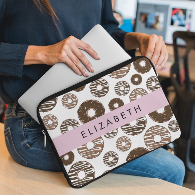 Funda Para Portátil Donuts de chocolate, donuts de caramelo, gritos, t (Subido por el creador)