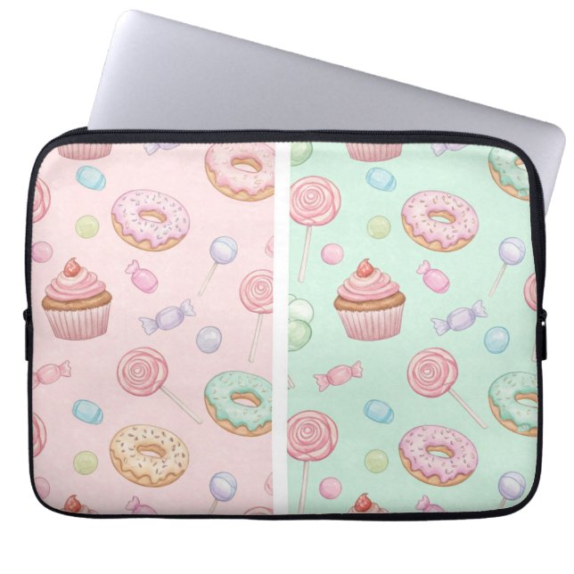 Funda Para Portátil Donuts y pasteles de Natasha Us (Frente)