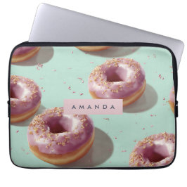 Funda Para Portátil Donuts y rociadores personalizados para pasteles