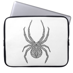 Funda Para Portátil Doodle de la araña