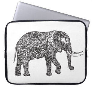 Funda Para Portátil Doodle del elefante de la fantasía