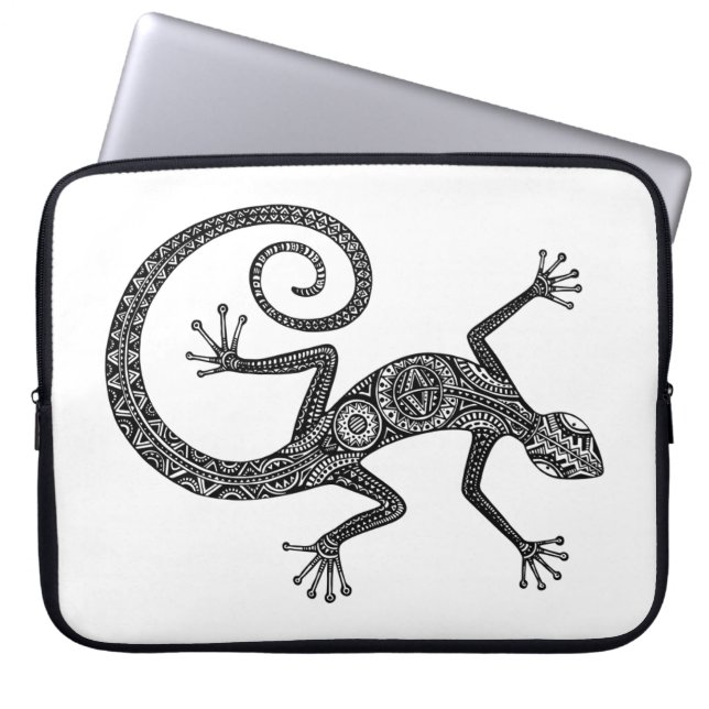 Funda Para Portátil Doodle del lagarto o del Salamander (Frente)