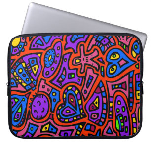 Funda Para Portátil Doodle espacial #3
