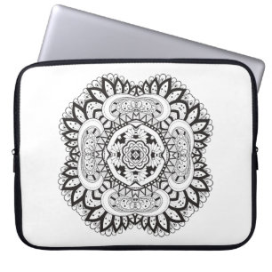Funda Para Portátil Doodle hermoso del cuadrado de Deco
