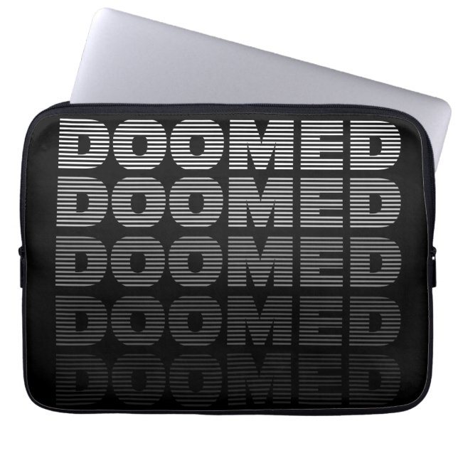 Funda Para Portátil Doomed Throw (Frente)
