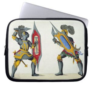 Funda Para Portátil Dos caballeros que luchan, placa 'de una historia