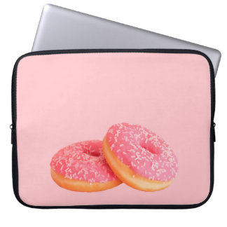 FUNDA PARA PORTÁTIL DOS DOUGHNUTS FRESCOS CON SPRINKLES