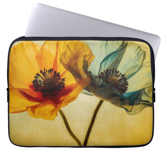 Funda Para Portátil Dos flores (Frente)