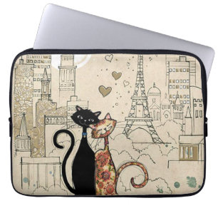 Funda Para Portátil Dos gatos enamorados