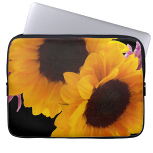 Funda Para Portátil Dos girasoles amarillos