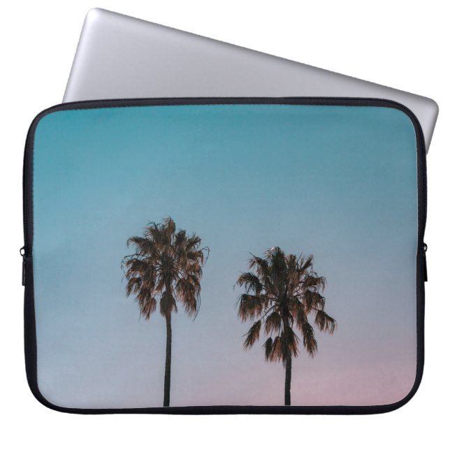 FUNDA PARA PORTÁTIL DOS PALMERAS VERDES (Frente)