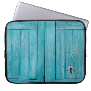 Funda Para Portátil Dos puertas de madera gris