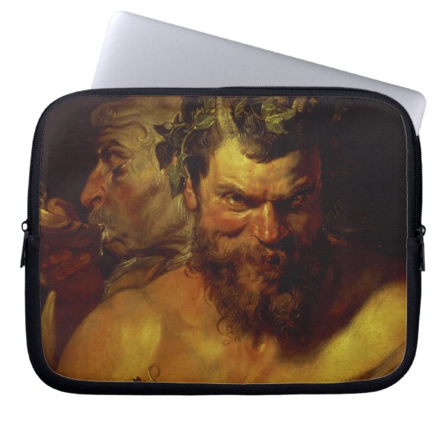 Funda Para Portátil Dos sátiros (aceite en el panel) (Frente)