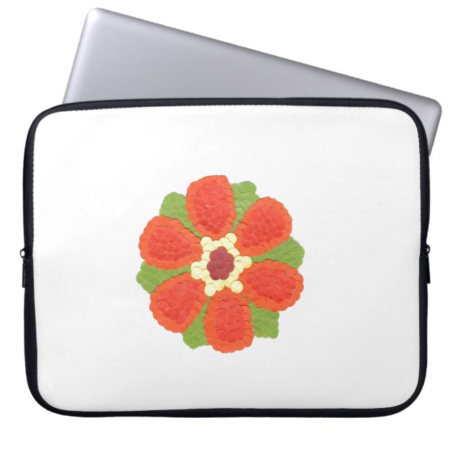 Funda para portátil Dotty Flower Neoprene (Frente)