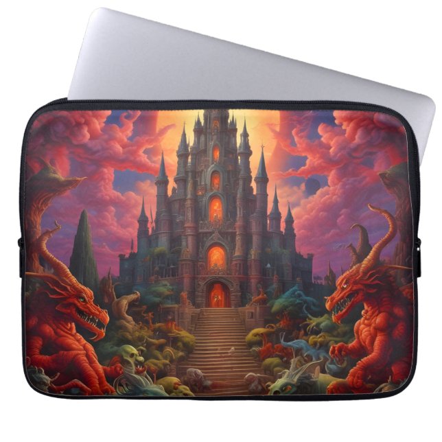 Funda Para Portátil Double Your Dragon Fantasy Final (Frente)