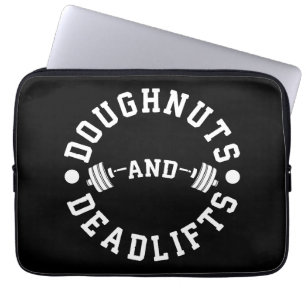 Funda Para Portátil Doughnut and Deadlifts - Carbohidratos - Divertido