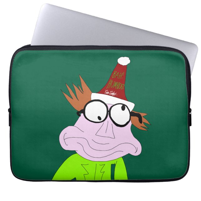 Funda Para Portátil Dr. LeBrick Bah Humbug navidad (Frente)