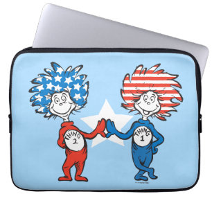 Funda Para Portátil Dr. Seuss Cosa Uno Cosa Dos Gráfico Patriótico