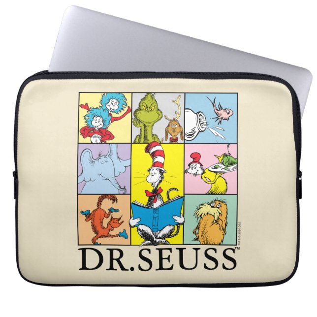 Funda Para Portátil Dr. Seuss | Historietas Gráficas (Frente)