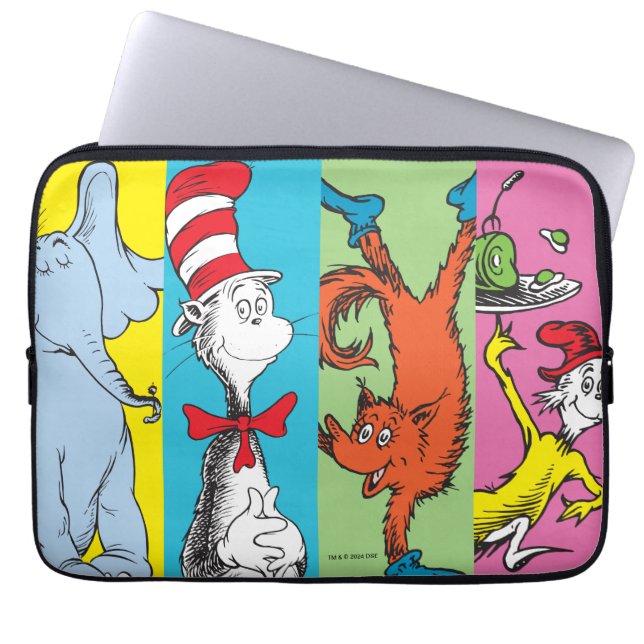 Funda Para Portátil Dr. Seuss | Sección de caracteres (Frente)