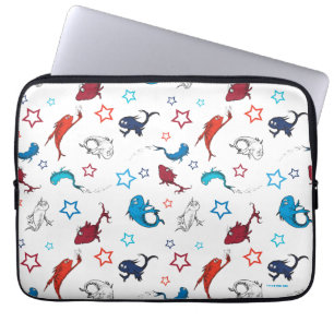 Funda Para Portátil Dr. Seuss   Un patrón de estrella de peces de dos 