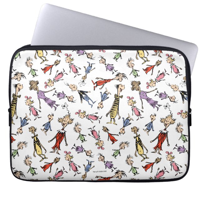 Funda Para Portátil Dr. Seuss Whoville Characters Festive Pattern (Frente)