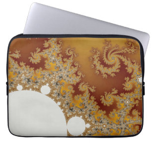 Funda Para Portátil Dragón blanco - arte del fractal