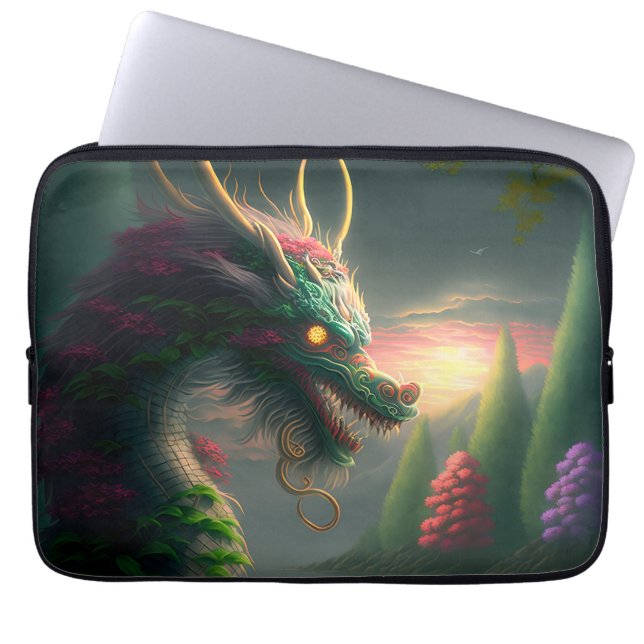 Funda Para Portátil Dragón chino (Frente)